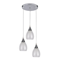 Xtricity - Luminaire Suspendu à 3 Lumières, Largeur de 9.8'', De la Collection Repley, Blanc - Simple Boutique