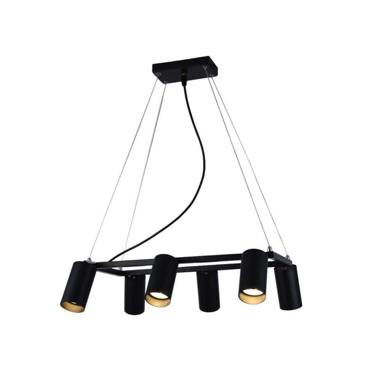 Xtricity - Luminaire Suspendu à 6 Lumières, Largeur de 17.7'', De la Collection Palmer, Noir - Simple Boutique
