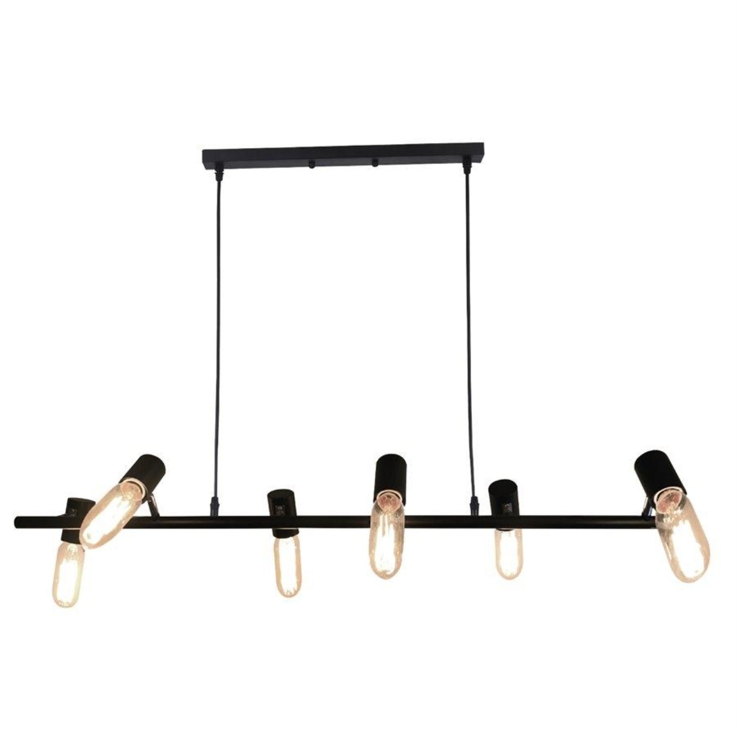 Xtricity - Luminaire Suspendu à 6 Lumières, Largeur de 39.3'', De la Collection Gloria, Noir - Simple Boutique