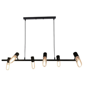 Xtricity - Luminaire Suspendu à 6 Lumières, Largeur de 39.3'', De la Collection Gloria, Noir - Simple Boutique