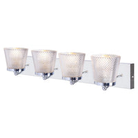 Xtricity - Luminaire de Vanité à 4 Lumières, Largeur de 26.4'', De la Collection Riva, Fini Chromé - Simple Boutique