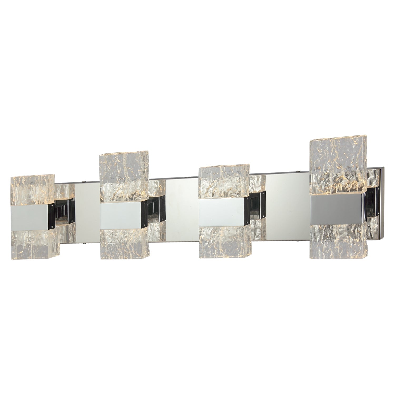 Xtricity - Luminaire de Vanité au DEL, Largeur de 29.5'', De la Collection Christalina, Fini Chromé - Simple Boutique