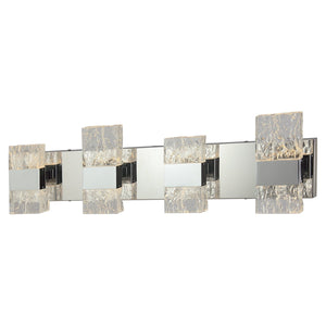 Xtricity - Luminaire de Vanité au DEL, Largeur de 29.5'', De la Collection Christalina, Fini Chromé - Simple Boutique