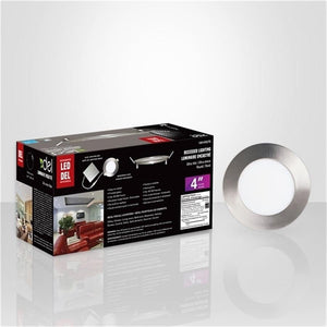Xtricity Luminaire encastré del 4'' 10w/750l/3000k rond - nickel 4pk - Simple Boutique
