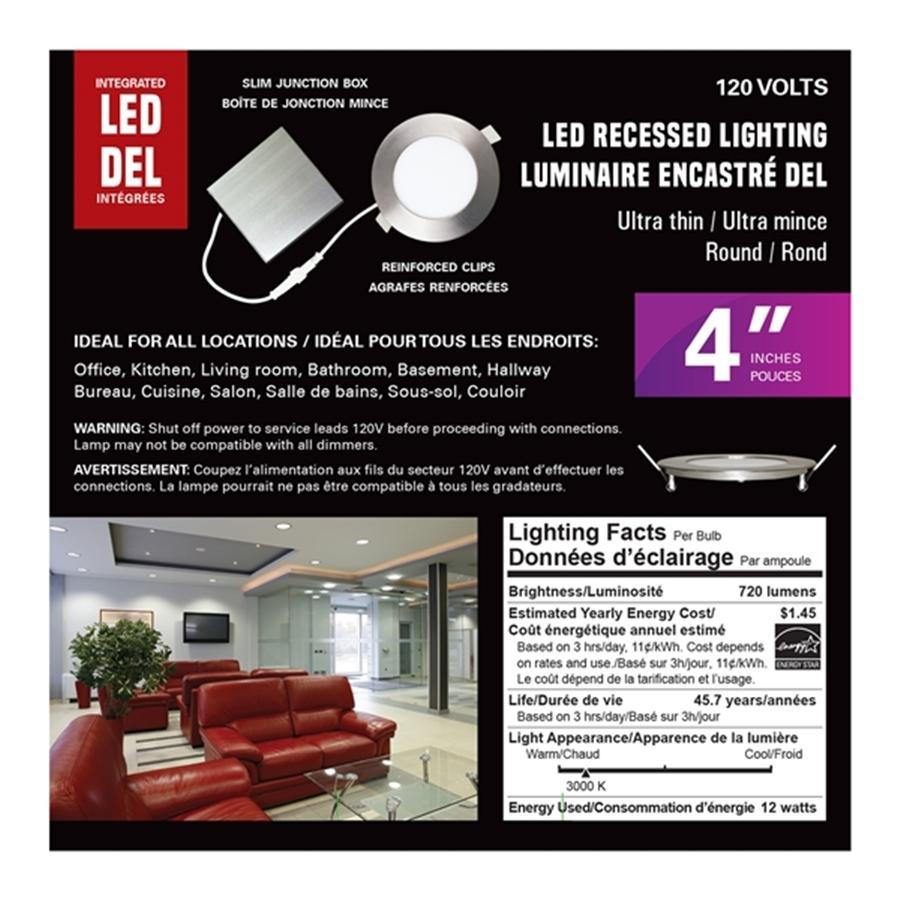Xtricity Luminaire encastré del 4'' 12W/720L/3000k ''Nickel' - Simple Boutique