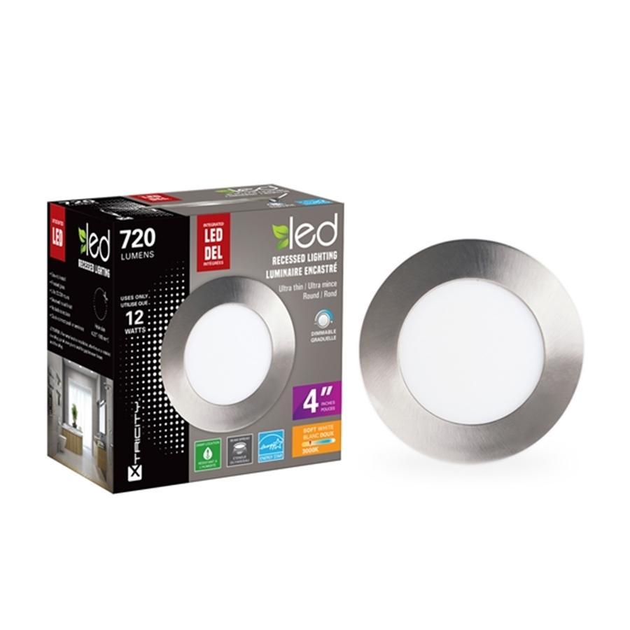 Xtricity Luminaire encastré del 4'' 12W/720L/3000k ''Nickel' - Simple Boutique