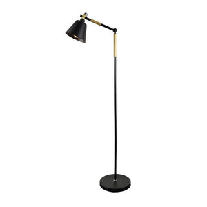 Xtricity - Luminaire sur Pied en Bois et Métal, Hauteur de 5', De la Collection Lorenzo, Noir - Simple Boutique