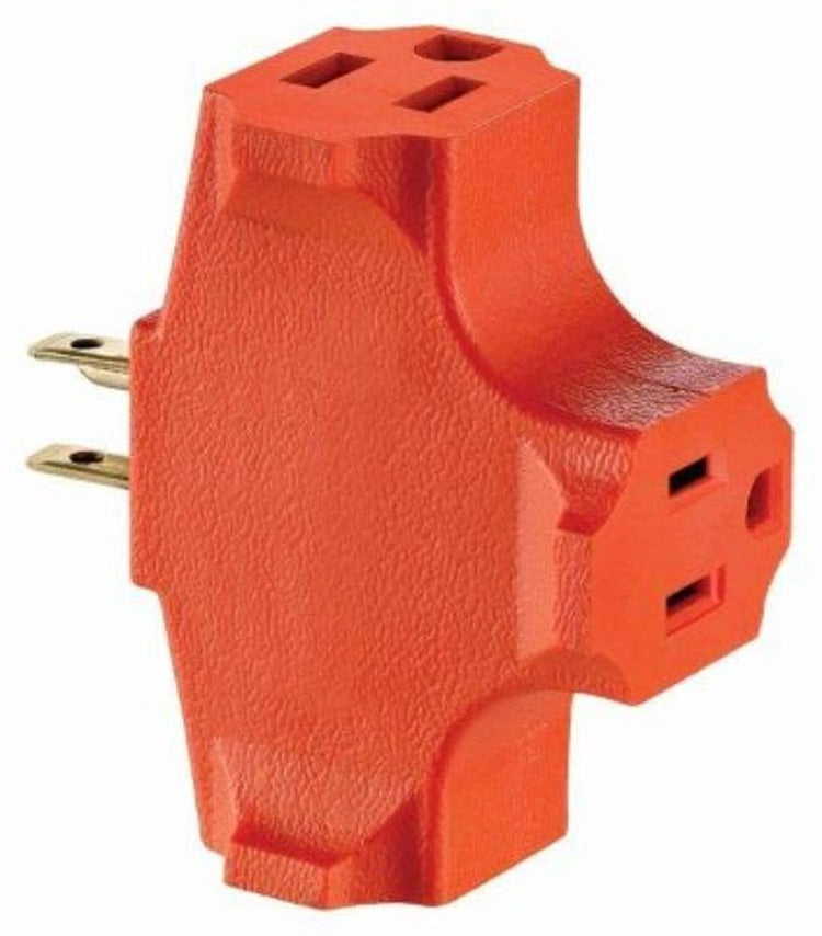 Xtricity Multiprises Murale à 3 Prises avec Mise à la Terre Orange - Simple Boutique