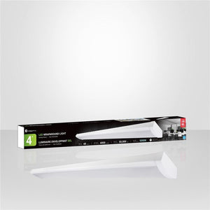 Xtricity - Plafonnier DEL, Longeur de 4 Pieds, 48W, Durée de Vie de 50 000 Heures, Blanc - Simple Boutique