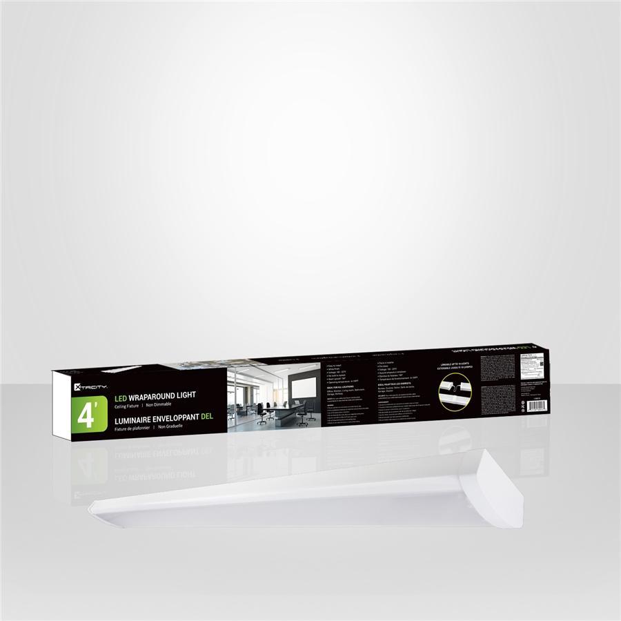 Xtricity - Plafonnier DEL, Longeur de 4 Pieds, 48W, Durée de Vie de 50 000 Heures, Blanc - Simple Boutique