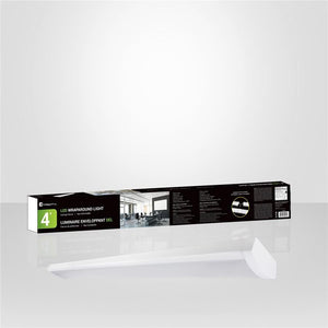 Xtricity - Plafonnier DEL, Longeur de 4 Pieds, 48W, Durée de Vie de 50 000 Heures, Blanc - Simple Boutique