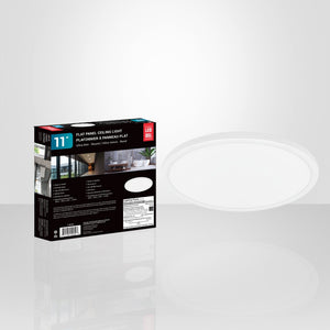 Xtricity - Plafonnier DEL à Panneau Plat, Diamètre de 11'', 12W, 4000K Blanc Froid - Simple Boutique