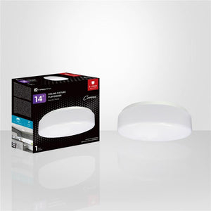 Xtricity - Plafonnier Rond, Diamètre de 14'', De la Collection Corina, Blanc - Simple Boutique