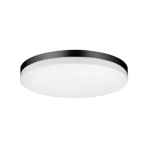 Xtricity - Plafonnier Rond avec DEL Intégrées, Diamètre de 11", 3 Options de Couleurs, De la Collection Valerio, Noir - Simple Boutique