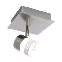 Xtricity - Plafonnier à 1 Tête avec DEL Intégré, Largeur de 5.1'', De la Collection Hope, Nickel - Simple Boutique