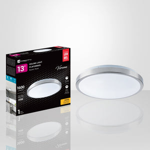 Xtricity - Plafonnier avec DEL Intégrées, Gradable, Diamètre de 13'', 20W, 3000K Blanc Doux - Simple Boutique