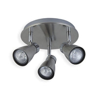 Xtricity - Plafonniers à 3 Têtes, Largeur de 9.44'', De la Collection Yorkshire, Nickel Chrome - Simple Boutique