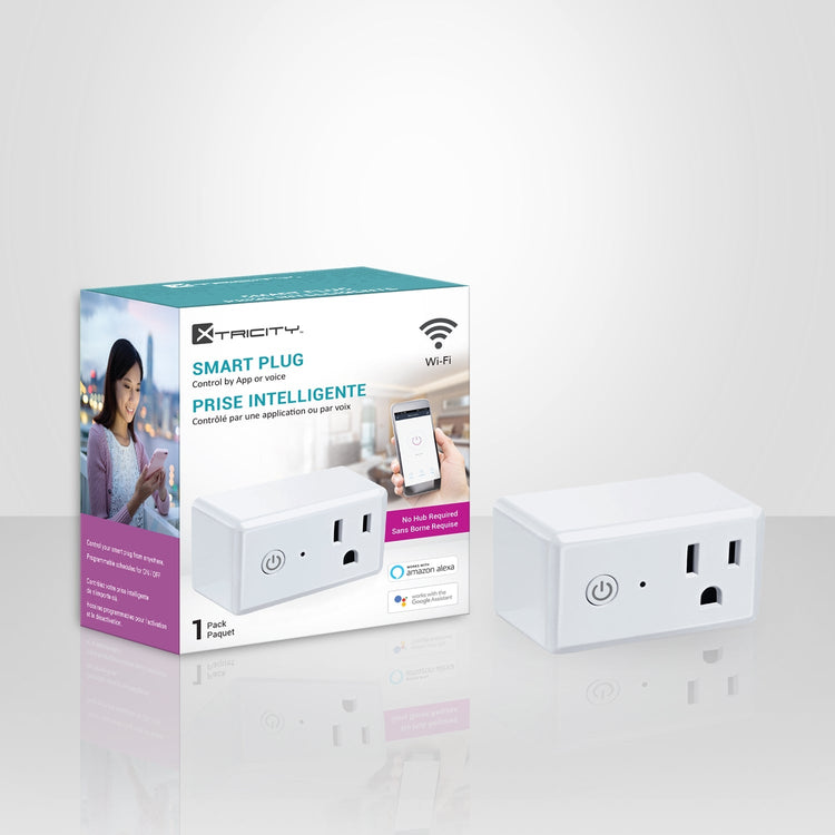 Xtricity - Prise Électrique Intelligente Wi-Fi, 1800W, Aucune Borne Requise, Blanc - Simple Boutique