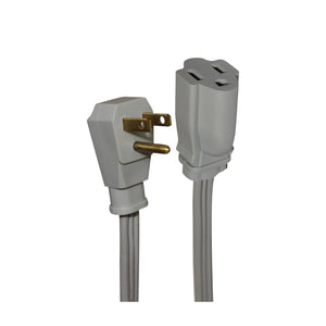 Xtricity - Rallonge Électrique à 1 Prise avec Mise à la Terre, Longeur de 4.5 Mètres, Pour Usage Intérieur, Gris - Simple Boutique