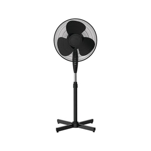 Xtricity - Ventilateur sur Pied, Diamètre de 16'', 3 Réglages de Vitesse, Oscillation, Noir - Simple Boutique