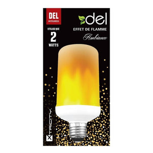 Xtricity effet de flamme del 2w/120v/1800k blanc doux - Simple Boutique