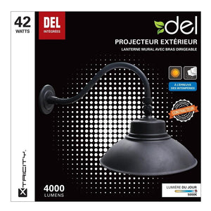 Xtricity fixture extérieur de sécurité del 14''/42w/4000l/5000k lumière du jour - Simple Boutique