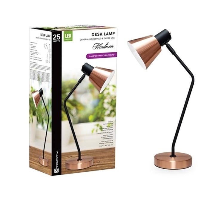 Xtricity lampe de bureau avec tête flexible madison - Simple Boutique