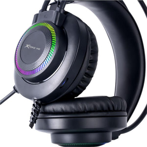 Xtrike Me GH-509 - Casque de Jeu Filaire Stéréo avec Microphone et Rétro-Éclairage RGB, Noir - Simple Boutique