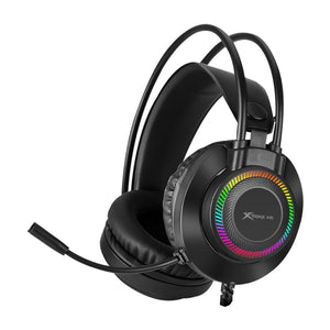 Xtrike Me GH-509 - Casque de Jeu Filaire Stéréo avec Microphone et Rétro-Éclairage RGB, Noir - Simple Boutique