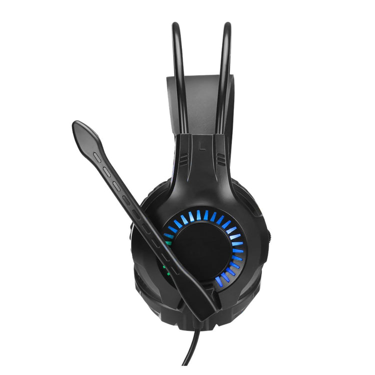 Xtrike Me GH-709 - Casque de Jeu Filaire, Rétro-Éclairé avec Microphone, Noir - Simple Boutique