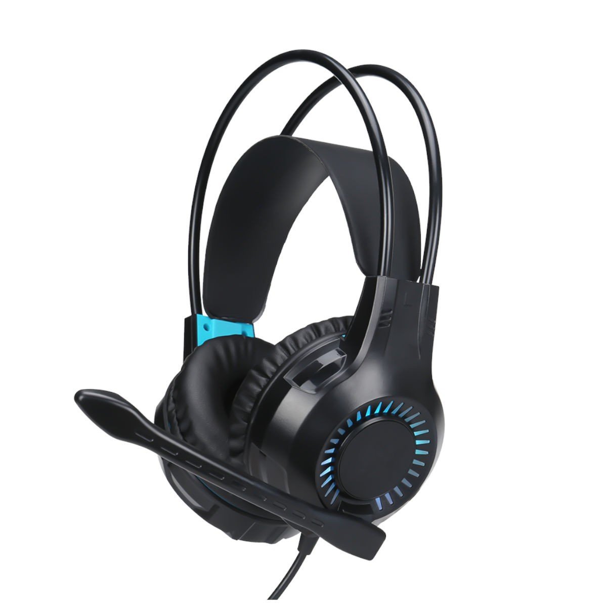 Xtrike Me GH-709 - Casque de Jeu Filaire, Rétro-Éclairé avec Microphone, Noir - Simple Boutique