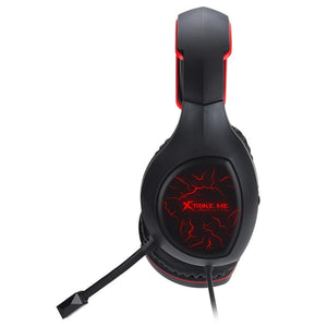 Xtrike Me GH-710 - Casque de Jeu Filaire, Rétro-Éclairé avec Microphone, Noir - Simple Boutique