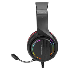 Xtrike Me GH-903 - Casque de Jeu 7.1 Surround, Filaire, Rétro-Éclairé avec Microphone, Noir - Liquidation Vente Finale - Simple Boutique