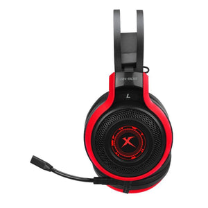 Xtrike Me GH-908 - Casque de Jeu 7.1 Surround, Filaire avec Microphone, Rouge - Simple Boutique