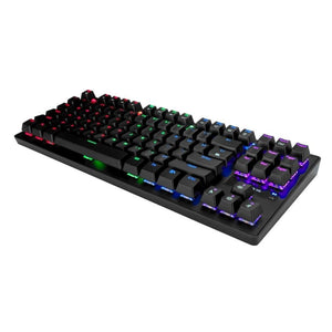 Xtrike Me GK-979 - Clavier de Jeu Compact, Mécanique et Filaire avec 87 Touches et Rétro-Éclairage, Noir - Simple Boutique