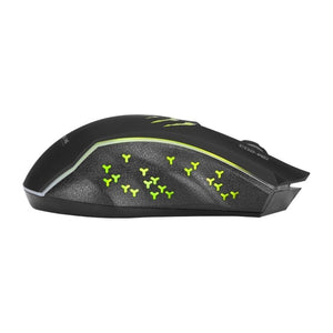 Xtrike Me GM-203 - Souris de Jeu Optique, Filaire avec 6 Boutons et Rétro-Éclairage Couleurs Mixtes, 800 à 2400 DPI, Noir - Simple Boutique