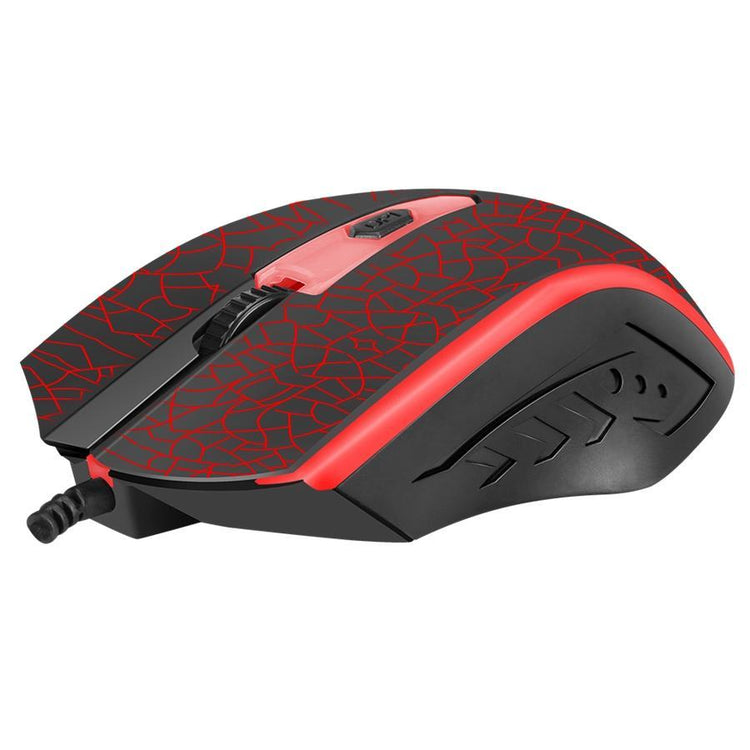 Xtrike Me GM-206 - Souris de Jeu Optique, Filaire avec 4 Boutons et Rétro-Éclairage à 7 Couleurs, DPI 800/1000/1200, Noir - Simple Boutique