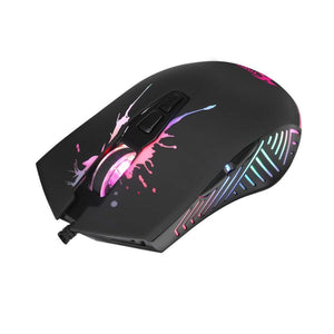 Xtrike Me GM-215 - Souris de Jeu Optique, Filaire avec 7 Boutons et Rétro-Éclairage, DPI 1200 à 7200, Noir - Simple Boutique
