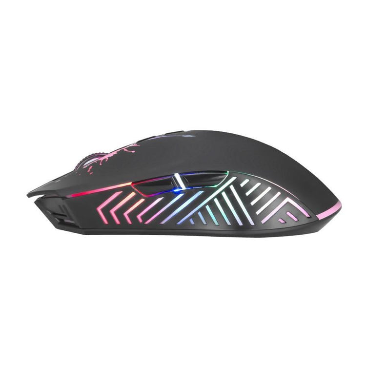 Xtrike Me GM-215 - Souris de Jeu Optique, Filaire avec 7 Boutons et Rétro-Éclairage, DPI 1200 à 7200, Noir - Simple Boutique