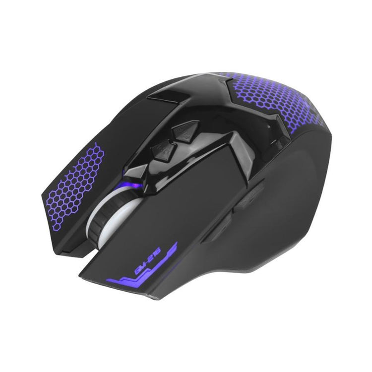 Xtrike Me GM-216 - Souris de Jeu Optique, Filaire avec 7 Boutons et Rétro-Éclairage, DPI 1200 à 3600, Noir - Simple Boutique