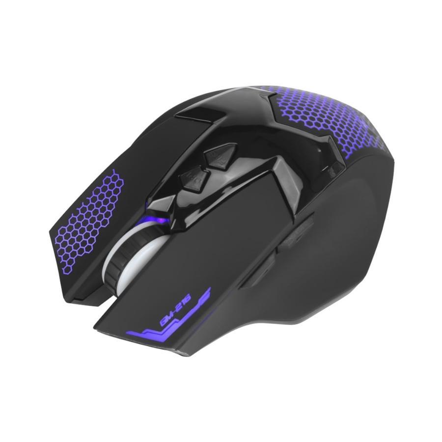 Xtrike Me GM-216 - Souris de Jeu Optique, Filaire avec 7 Boutons et Rétro-Éclairage, DPI 1200 à 3600, Noir - Simple Boutique