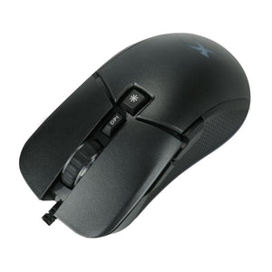 Xtrike Me GM-310 - Souris de Jeu Optique, Filaire avec 7 Boutons et Rétro-Éclairage, DPI 800 à 6400, Noir - Simple Boutique