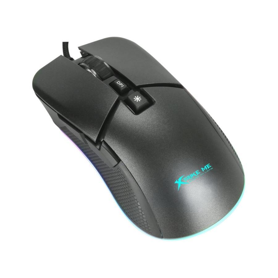 Xtrike Me GM-310 - Souris de Jeu Optique, Filaire avec 7 Boutons et Rétro-Éclairage, DPI 800 à 6400, Noir - Simple Boutique