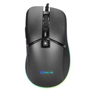 Xtrike Me GM-310 - Souris de Jeu Optique, Filaire avec 7 Boutons et Rétro-Éclairage, DPI 800 à 6400, Noir - Simple Boutique
