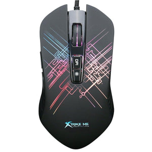 Xtrike Me GM-510 - Souris de Jeu Optique, Filaire avec 7 Boutons et Rétro-Éclairage, 800 à 6400 DPI, Noir - Simple Boutique