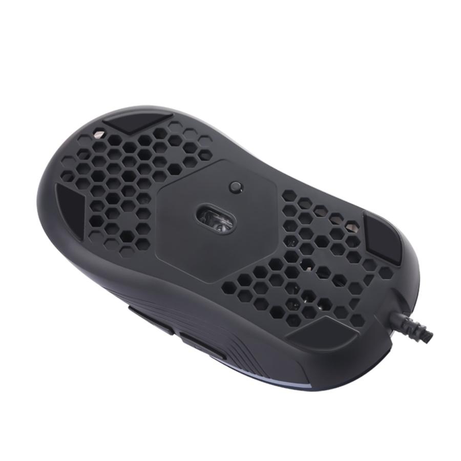 Xtrike Me GM-512 - Souris de Jeu Optique Filaire à 7 Boutons, DPI:800/1600/2400/3200/4800/6400 Avec Rétro-Éclairage RGB, Noir - Simple Boutique