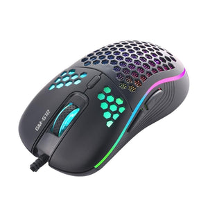 Xtrike Me GM-512 - Souris de Jeu Optique Filaire à 7 Boutons, DPI:800/1600/2400/3200/4800/6400 Avec Rétro-Éclairage RGB, Noir - Simple Boutique