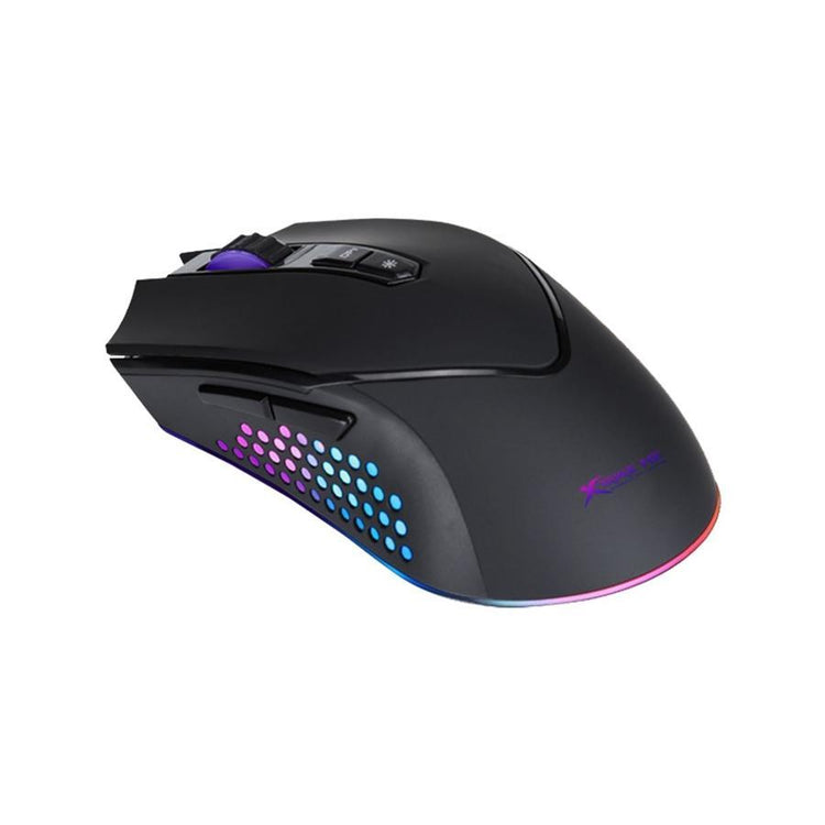 Xtrike Me GM-912 - Souris de Jeu Optique Filaire à 7 Bouttons, DPI: 1000/1600/2400/3200/5000 avec Rétro-Éclairage RGB, Noir - Simple Boutique