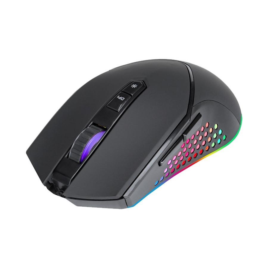 Xtrike Me GM-912 - Souris de Jeu Optique Filaire à 7 Bouttons, DPI: 1000/1600/2400/3200/5000 avec Rétro-Éclairage RGB, Noir - Simple Boutique
