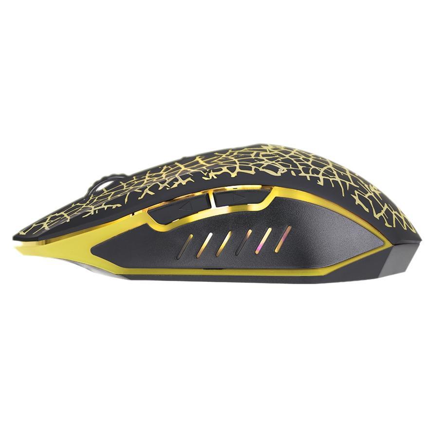 Xtrike Me GM205 - Souris de Jeu Optique, Filaire avec 6 Boutons et Rétro-Éclairage à 7 Couleurs, DPI 800 à 3200, Noir - Simple Boutique